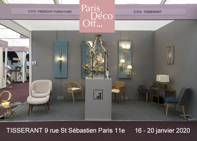 TISSERANT ART &  STYLE will welcome you at De Courmay showroom 15 rue des Saints Pères Paris 6ème 22-16 January 2015