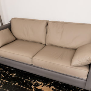 200 French Leather Sofa